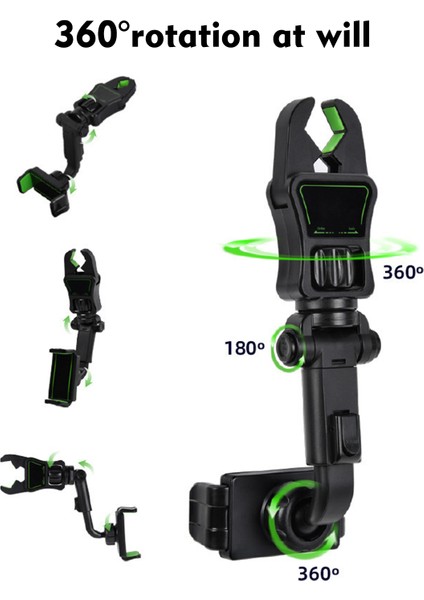 Araba Çok Fonksiyonlu Cep Telefonu Tutucu Geri Görüş Aynası Tutucu (Yurt Dışından) modelleri