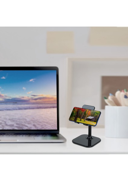 Tablet Telefon Tutucu Ayarli Masa Standı Siyah (Yurt Dışından) indirimleri