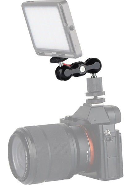 Çok Fonksiyonlu Küçük Çift Toplu Kafa Kamera Için 1/4 Vida ile Kafa Montajı (Yurt Dışından) indirimleri