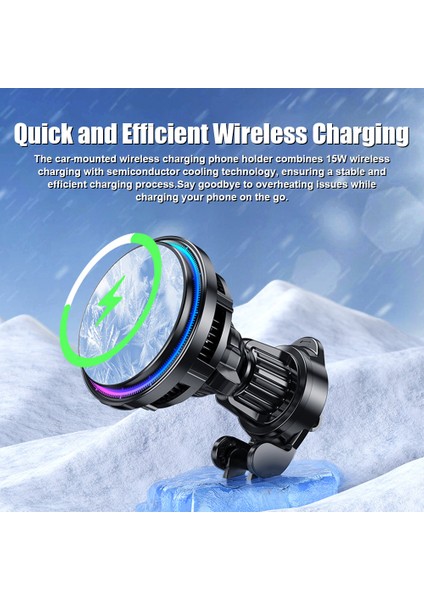 15W Kablosuz Telefon Tutucu Soğutma Magnitli Telefon Takacağı Şarj Cihazı (Yurt Dışından) fiyatları