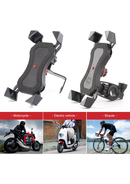 Bisiklet Motosiklet Telefon Tutacağı 4 - 6.5 Inç Cep Telefonu Için Alüminyum Geri Sarılabilir Düğme (Yurt Dışından) modelleri
