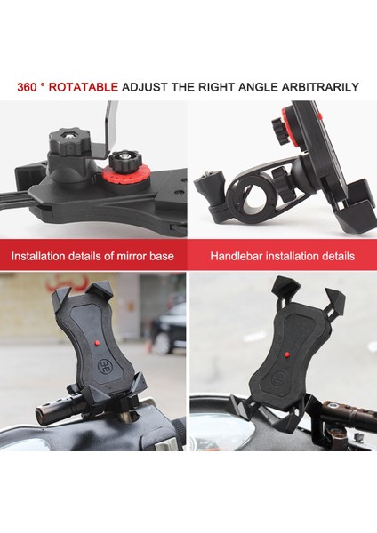 Bisiklet Motosiklet Telefon Tutacağı 4 - 6.5 Inç Cep Telefonu Için Alüminyum Geri Sarılabilir Düğme (Yurt Dışından) fırsatları