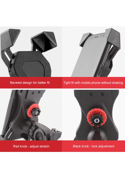 Bisiklet Motosiklet Telefon Tutacağı 4 - 6.5 Inç Cep Telefonu Için Alüminyum Geri Sarılabilir Düğme (Yurt Dışından) indirimleri