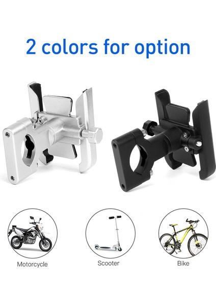 4-6.5 Inç Telefonlar Için Kaymayan Ayarlanabilir Motosiklet Bisiklet Cep Telefonu Tutucu (Yurt Dışından) fiyatları
