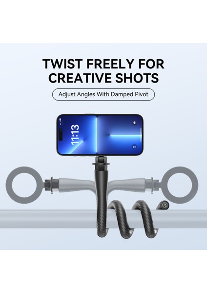 Esnek Manyetik Telefon Standı 300GR Yük Kapasitesi 1/4 Inç Vida iPhone 15/14/13/12 Serisi Için (Yurt Dışından) fiyatları