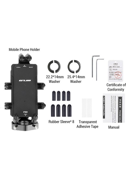 Alüminyum Çelikli Motosiklet Telefon Standı 360 Derece Dönüşlü (Yurt Dışından) modelleri