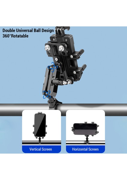 Alüminyum Çelikli Motosiklet Telefon Standı 360 Derece Dönüşlü (Yurt Dışından) indirimleri