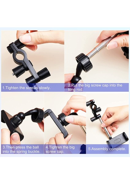 360° Geri Gözükme Aynalı 4 - 6.1 Inç Telefonlar Için Evrensel Telefon Tutucu (Yurt Dışından) modelleri