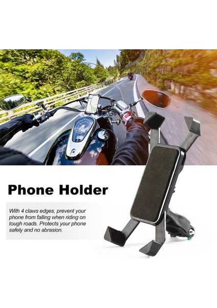 Bisiklet Telefon Tutucu 360 Derece Dönebilen Ayarlanabilir (Yurt Dışından)