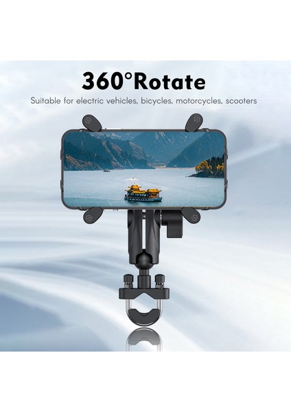 Motosiklet Telefon Tutacağı 360° Dönebilen Hızlı Çıkarma (Yurt Dışından) fiyatları