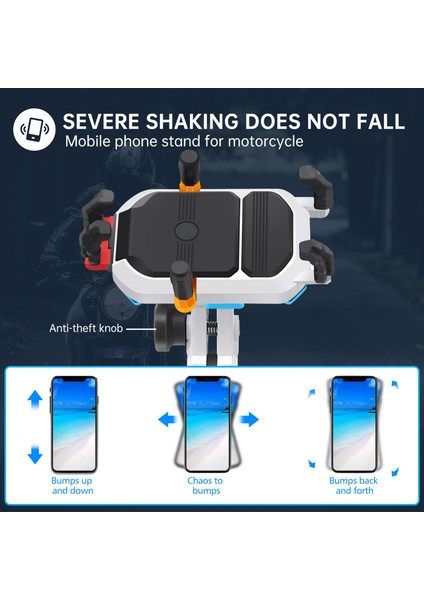 Motosiklet Telefon Tutacağı Su Geçirmez 360° Dönüşlü M10 (Yurt Dışından) indirimleri