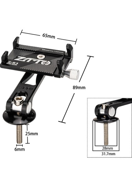 Anti - Ayarlanabilir Bisiklet Cep Telefonu Tutucu Alüminyum Alaşımlı (Yurt Dışından) indirimleri