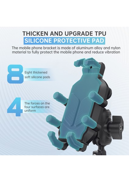 Motosiklet Telefon Montajı 360° Ayarlanabilir Titreşim Sönümleyici (Yurt Dışından) modelleri