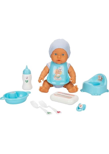 3823 Bebelou Bakım Zamanı Sesli Gülen Ağlayan Bebek 32 cm -Sunman