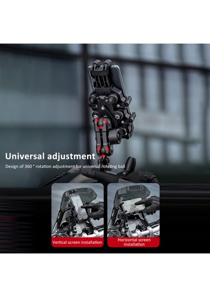 Motosiklet Telefon Tutucu Çift Kilitli 360° Dönebilen (Yurt Dışından) fiyatları