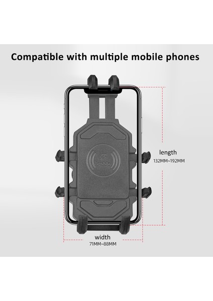 Motosiklet Telefon Tutucu Çift Kilitli 360° Dönebilen (Yurt Dışından) indirimleri