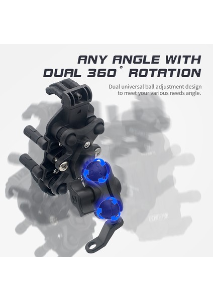 Motosiklet Telefon Tutacağı 360° Ayarlanabilir Titreşim Sönümleyici (Yurt Dışından) indirimleri