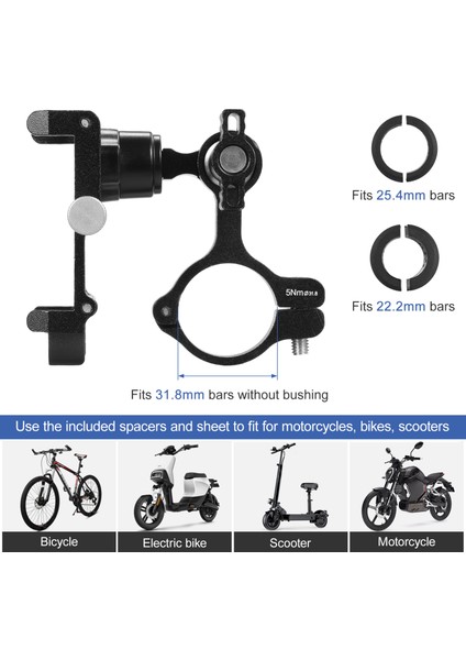 360 Derece Dönen Alüminyum Bisiklet Telefon Tutacağı (Yurt Dışından) fiyatları