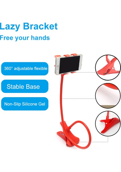 360° Şebeke Ucu Esnek Atıl Telefon Tutacağı (Yurt Dışından) modelleri