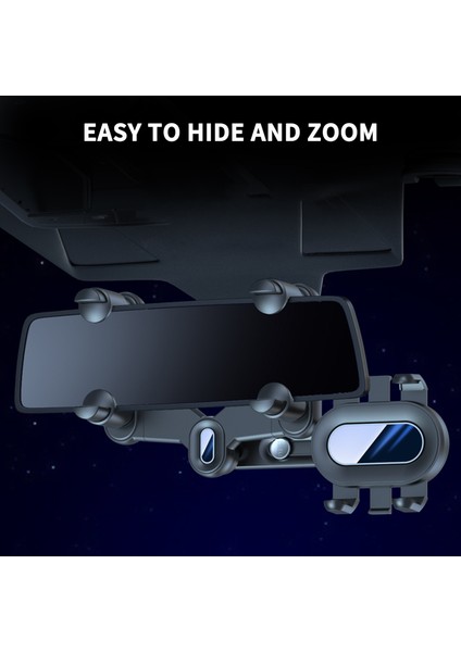 360° Dönebilen Tek Düğmeli Çıkartmalı Araba Geri Görüş Aynası Cep Telefonu Tutacağı (Yurt Dışından) modelleri