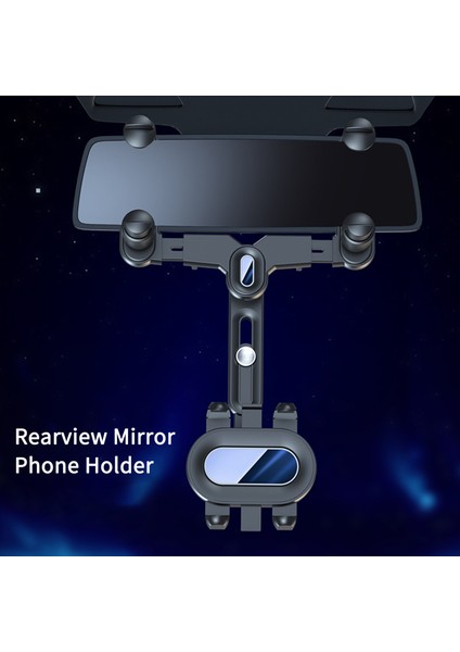 360° Dönebilen Tek Düğmeli Çıkartmalı Araba Geri Görüş Aynası Cep Telefonu Tutacağı (Yurt Dışından) indirimleri