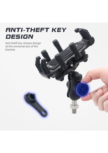 Motosiklet Telefon Tutacağı 360° Ayarlanabilir Titreşim Sönümleyici (Yurt Dışından) fırsatları