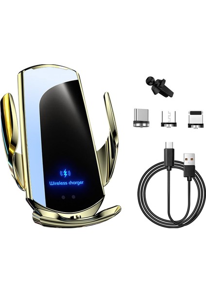 Q3 Araba Montajlı 15W Hızlı Şarjlı Manyetik Kablosuz Şarj Cihazı (Yurt Dışından)