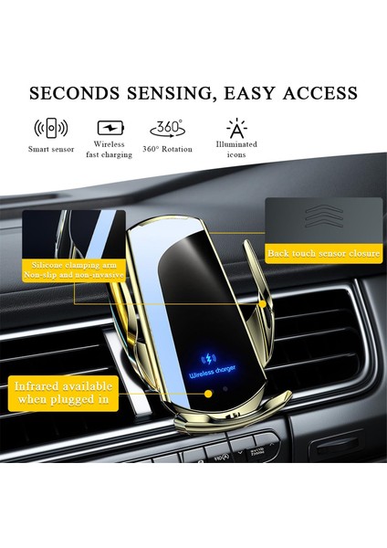 Q3 Araba Montajlı 15W Hızlı Şarjlı Manyetik Kablosuz Şarj Cihazı (Yurt Dışından) fırsatları