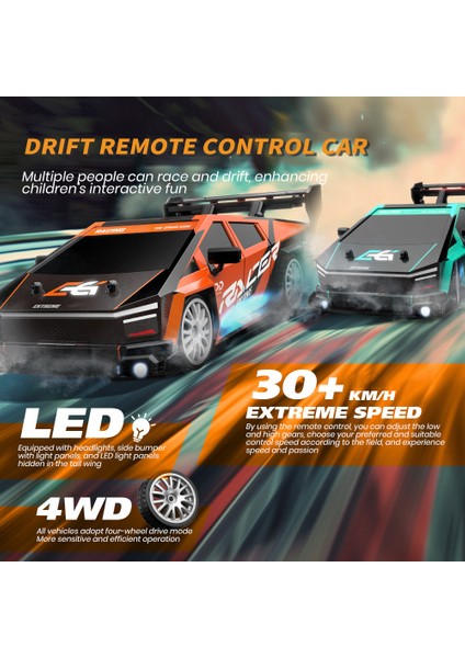 2.4ghz Rc 4 Çeker Drift Araba Yüksek Hız Çoklu Işık Değiştirilebilir Tekerlek (Yurt Dışından)
