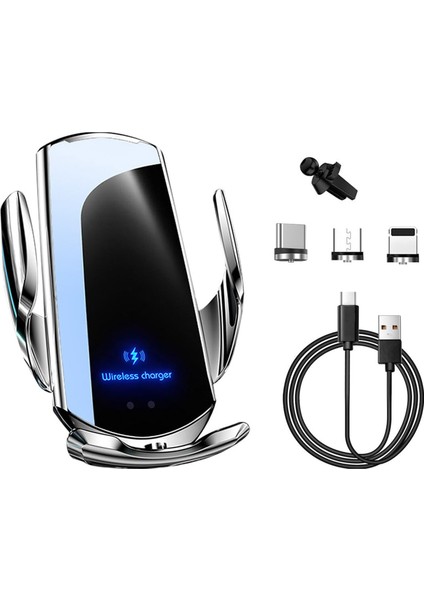 Q3 Araba Montajlı Manyetik 15W Kablosuz Hızlı Şarj Cihazı (Yurt Dışından)