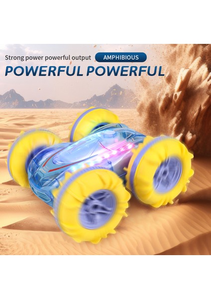 2.4ghz Amfibi Rc Araba Tekne Hareket Sensörlü Su Geçirmez LED Işıklı Çocuk Hediyesi (Yurt Dışından)