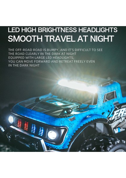 2.4ghz 25KM/S Yüksek Hız LED Rc Off-Road Kamyonet (Yurt Dışından)