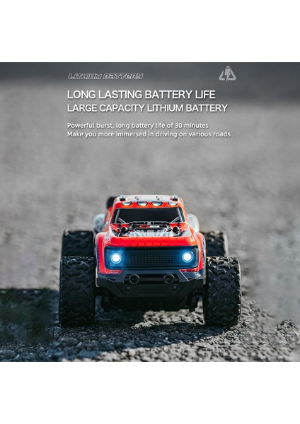 2.4ghz 25KM/S Yüksek Hız LED Rc Off-Road Kamyonet (Yurt Dışından)