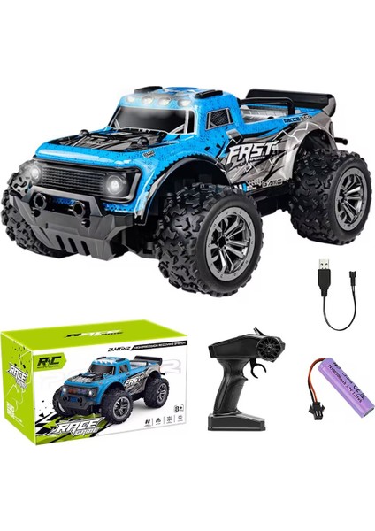 1:16 4x4 Yüksek Hız Rc Kamyonet 2.4ghz Uzaktan Kumandalı USB Şarjlı (Yurt Dışından)