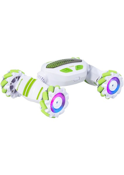 2.4g Jest Kontrollü 4x4 Işıklı Yeşil Akrobasi Araba (Yurt Dışından)