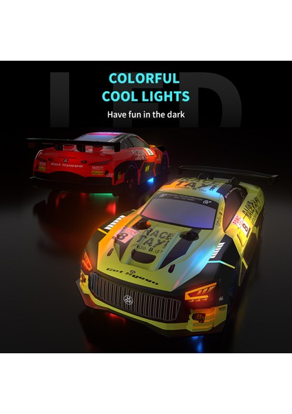 2.4ghz LED Işıklı Rc Drift Araba 3 Pil Çocuk Hediyesi (Yurt Dışından)