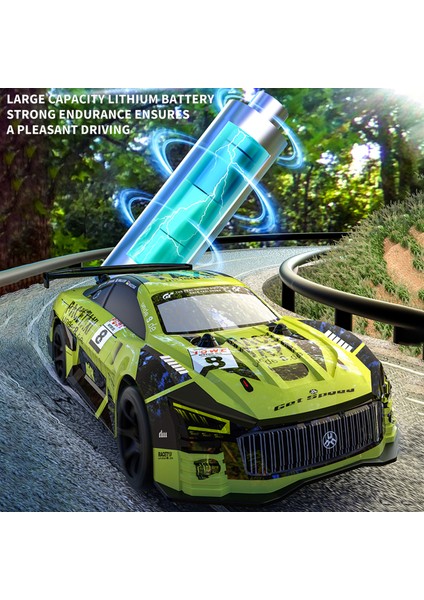 2.4ghz LED Işıklı Rc Drift Araba 3 Pil Çocuk Hediyesi (Yurt Dışından)