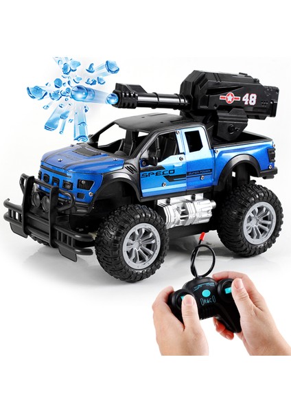 Uzaktan Kumandalı Araba - Su Bombası Fırlatmalı Şarj Edilebilir LED Oyuncak, Çocuklar Için Off-Road Hediye (Yurt Dışından) indirimleri