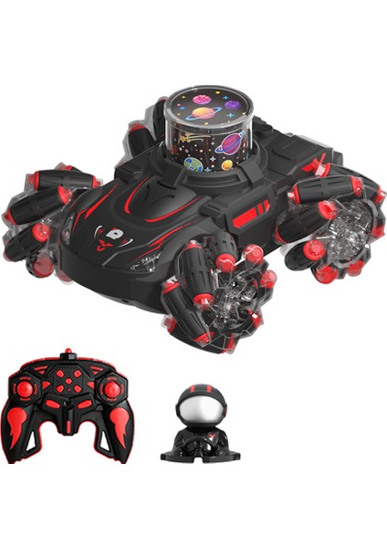 2.4ghz Rc 360 Derece Dönen Işık Prksiyonlu Çocuk Stunt Arabası (Yurt Dışından)