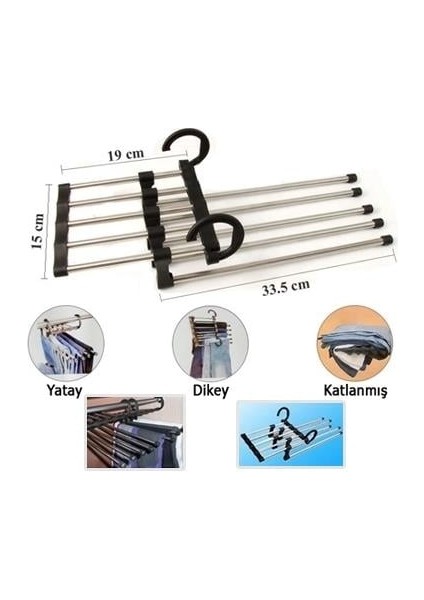 Magic Hanger 5in1 Pantolon Askısı (4989)