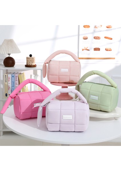Kadın Çantası Şeker Rengi Pamuk Dolgulu Kozmetik Saklama Çantası (Yurt Dışından) fırsatları
