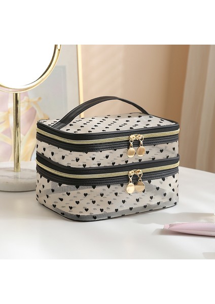 Çift Katlı Kozmetik Saklama Çantası (Yurt Dışından)
