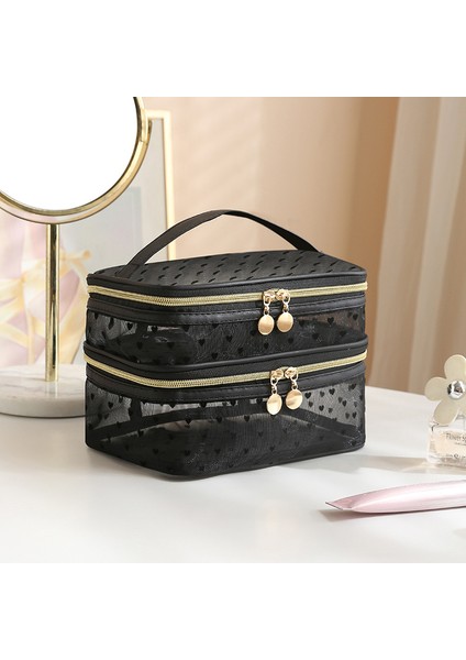 Çift Katlı Kozmetik Saklama Çantası (Yurt Dışından)