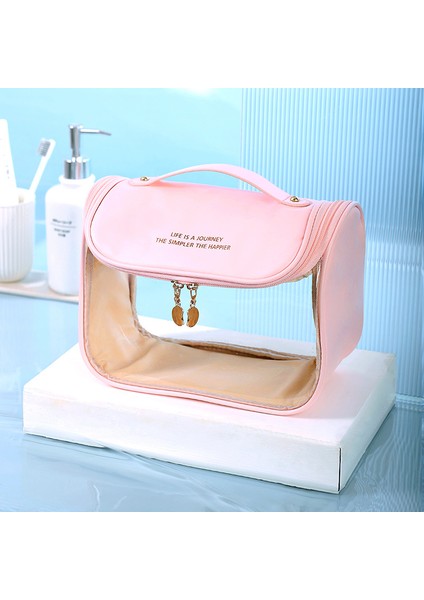 Moda Şeffaf Kancalı Tuvalet Çantası Kozmetik Çantası (Yurt Dışından)