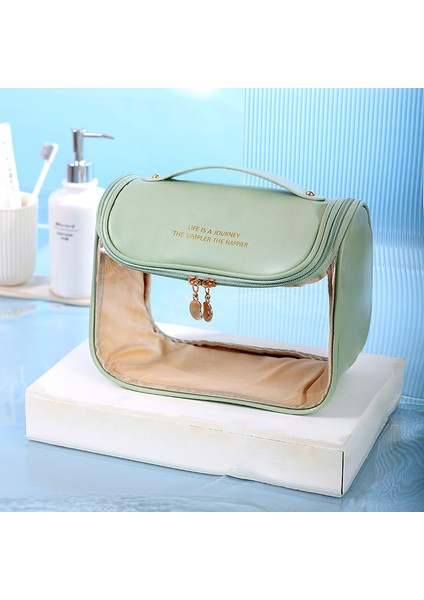 Moda Şeffaf Kancalı Tuvalet Çantası Kozmetik Çantası (Yurt Dışından)