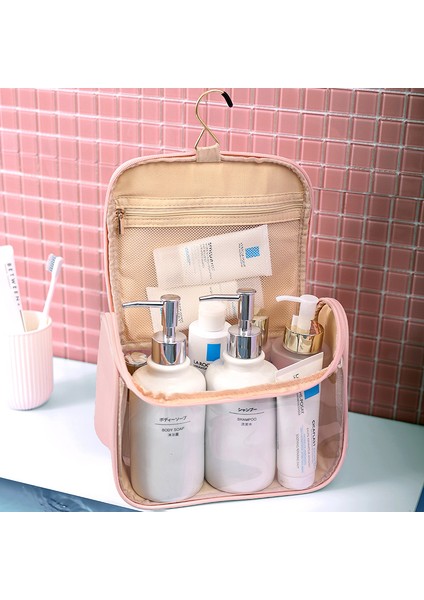 Moda Şeffaf Kancalı Tuvalet Çantası Kozmetik Çantası (Yurt Dışından) fiyatları