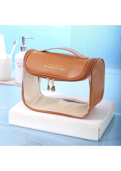 Moda Şeffaf Kancalı Tuvalet Çantası Kozmetik Çantası (Yurt Dışından)