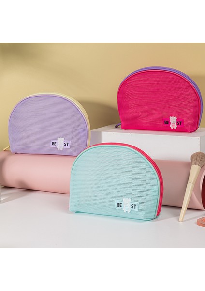 Yarım Daire Kozmetik Çantası File Saklama Çantası (Yurt Dışından) modelleri