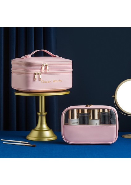 Büyük Kapasiteli Pvc Su Geçirmez Kadın Kozmetik Çantası (Yurt Dışından)