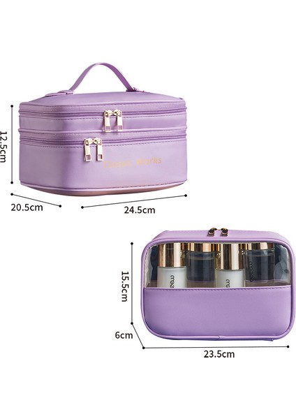 Büyük Kapasiteli Pvc Su Geçirmez Kadın Kozmetik Çantası (Yurt Dışından) fiyatları